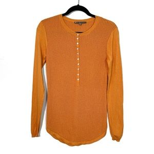 ELLIOTT LAUREN Button Front Sweater Knit Top size XS